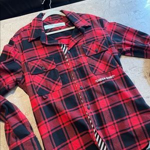 Mens Off White Flannel “check shirt”
